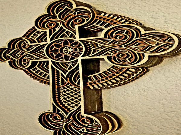 Wall Cross 15" Long /15 ኢንች የግርግዳ መስቀል