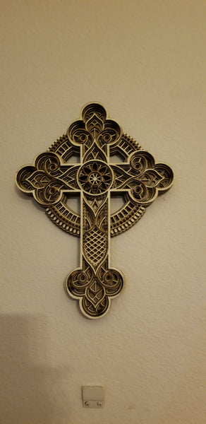 Wall Cross 15" Long /15 ኢንች የግርግዳ መስቀል