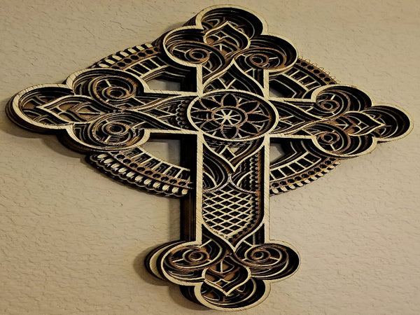 Wall Cross 15" Long /15 ኢንች የግርግዳ መስቀል