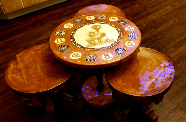 ባህላዊ ኮፊ ሴት  / coffee set chairs and table