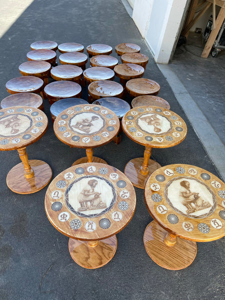 ባህላዊ ኮፊ ሴት  / coffee set chairs and table