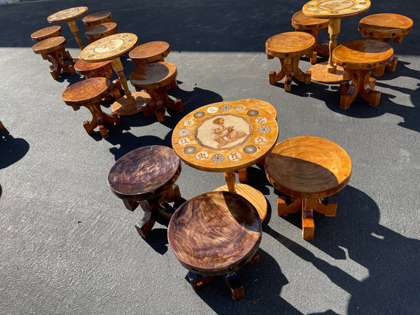 ባህላዊ ኮፊ ሴት  / coffee set chairs and table