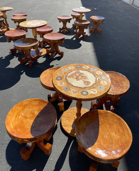 ባህላዊ ኮፊ ሴት  / coffee set chairs and table